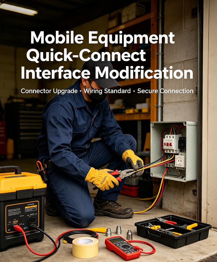 Mobile Equipment Quick-Connect Interface Modification