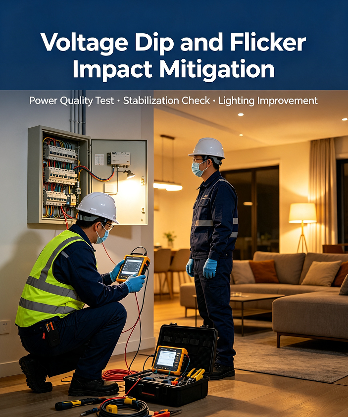 Voltage Dip and Flicker Impact Mitigation