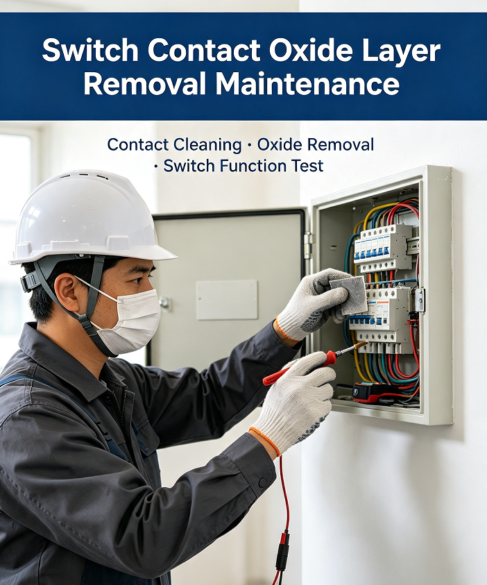 Switch Contact Oxide Layer Removal Maintenance