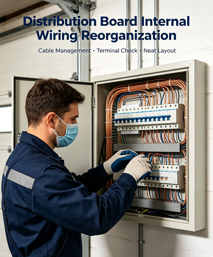 Distribution Board Internal Wiring Reorganization